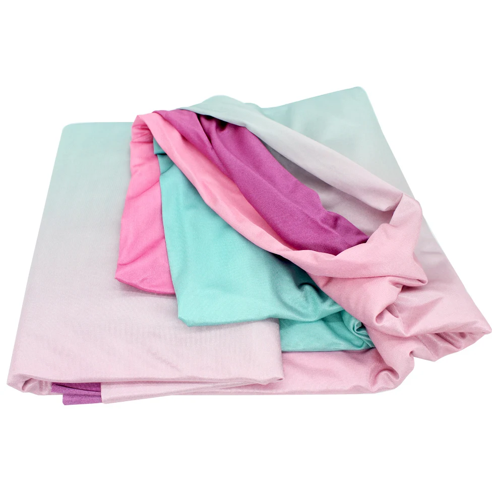 Новый 16 м Омбре воздушный шелк высокого качества градационные цвета Йога анти