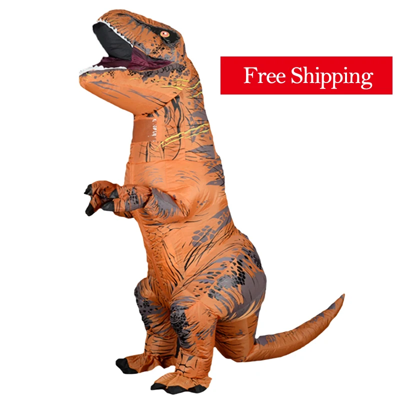 Бесплатная доставка надувной костюм талисмана T REX Аниме Косплей динозавр для