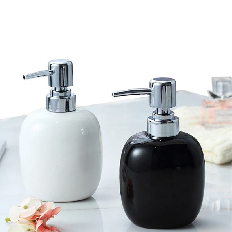 360 мл керамический диспенсер для жидкого мыла дома ванной комнаты шампунь душ