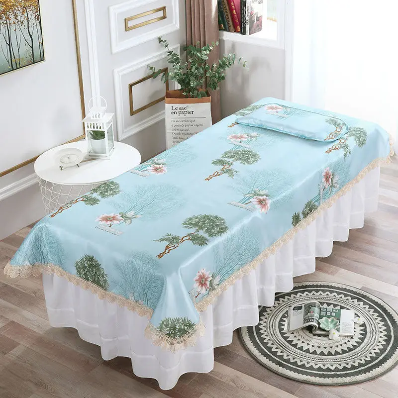 Ледяной Шелковый коврик с отверстиями для летнего салона красоты массажные