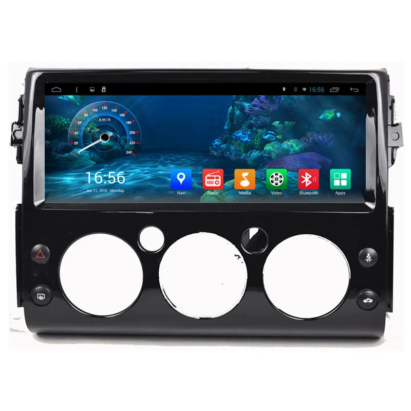 12," Android стерео радио аудио Sat Nav развлекательный для Toyota FJ Cruiser 2007 2008 2009 2010 2011 2012 2013