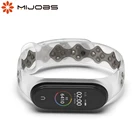 Ремешок для фитнес-браслета Xiaomi Mi Band 4, силиконовый, прозрачный