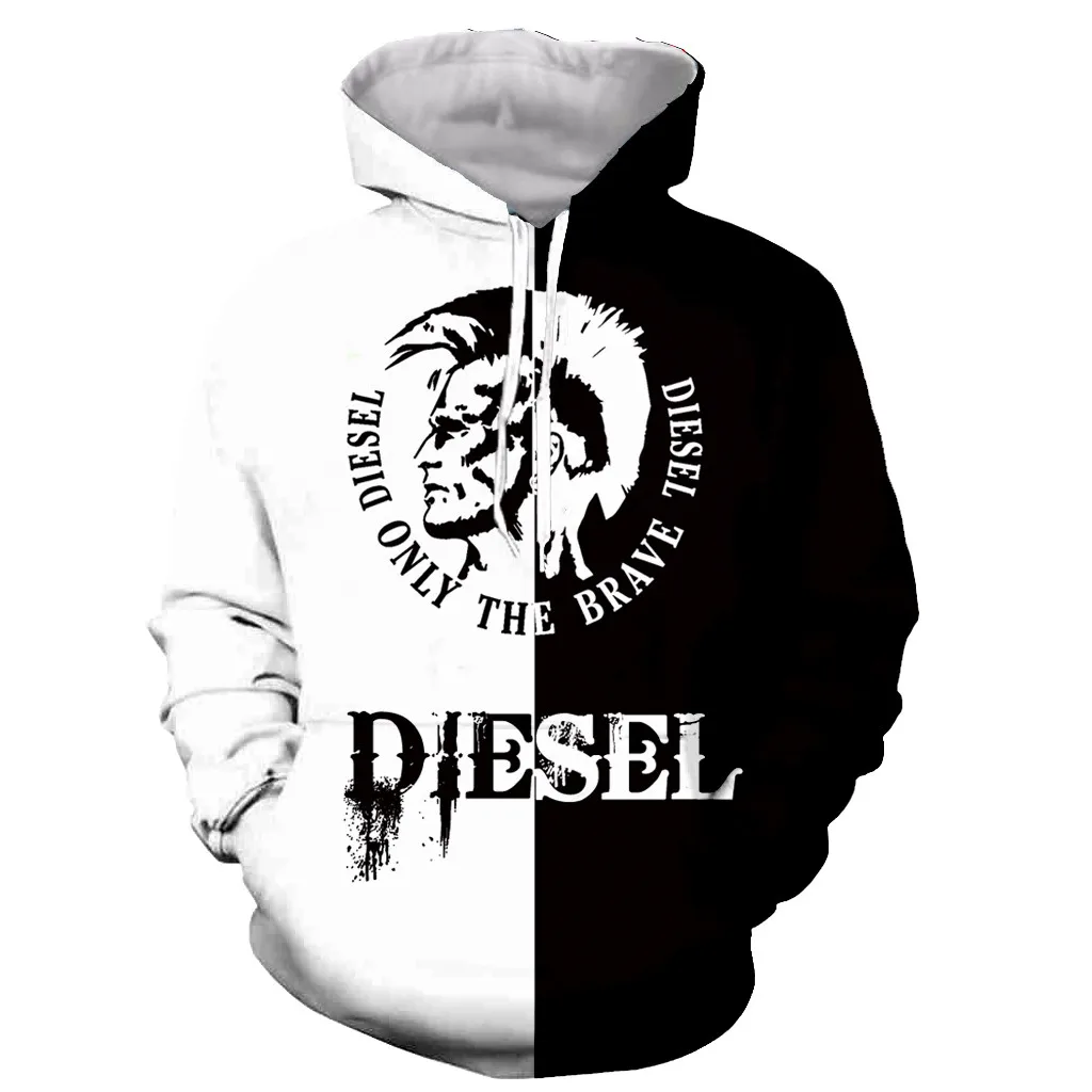 

Diesel's funny new fashion long-sleeved 3D-printed hoodie/sweatshirt/man/woman