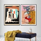 Винтажный Классический плакат Le корбюсье, холст для выставки, настенные картины в стиле ретро, изобразительное искусство, абстрактная живопись, декор для гостиной