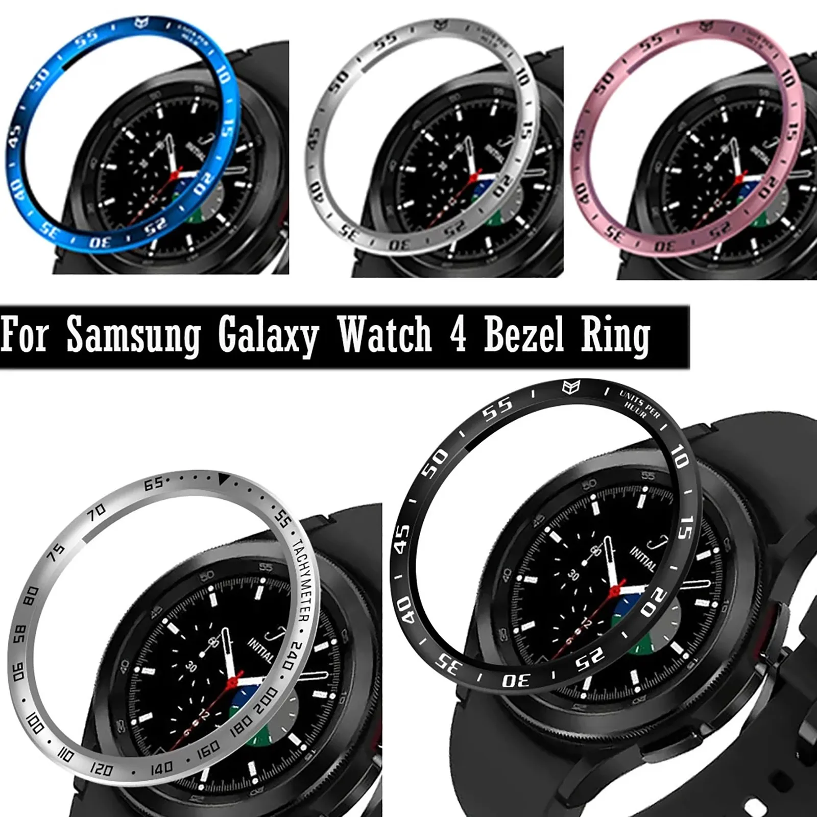 Стайлинг кольца-ободка из нержавеющей стали чехол для Samsung Galaxy Watch 4 Classic 42/46 мм