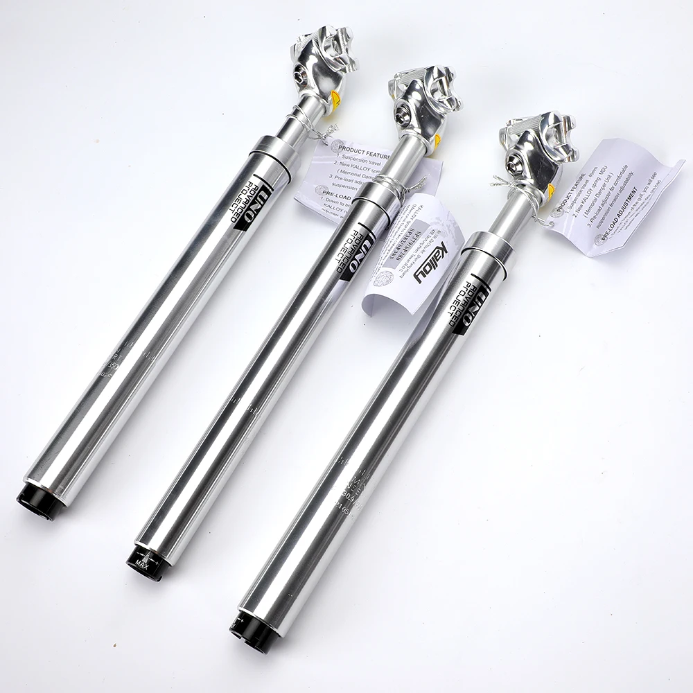 

UNO Bicycle Suspension Seatpost 27.2/30.9/31.6mm Dropper Post Shock Absorber 350mm MTB Spring Seatpost Bike Saddle Spare Parts