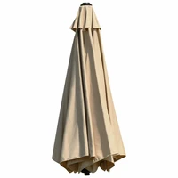 8ft Wall-Mounted Umbrella Telescopic Folding Tilt Sun Shade Aluminum OP70378