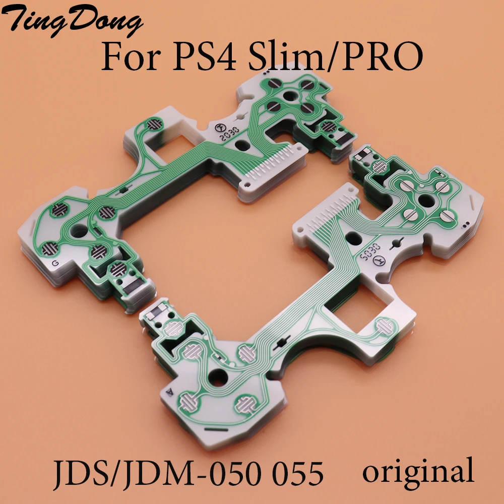 TingDong 100 יח'\חבילה מקורי מוליך סרט לוח מקשים להגמיש כבל סרט חלקים עבור PS4 Slim פרו בקר JDM-050 JDS 055
