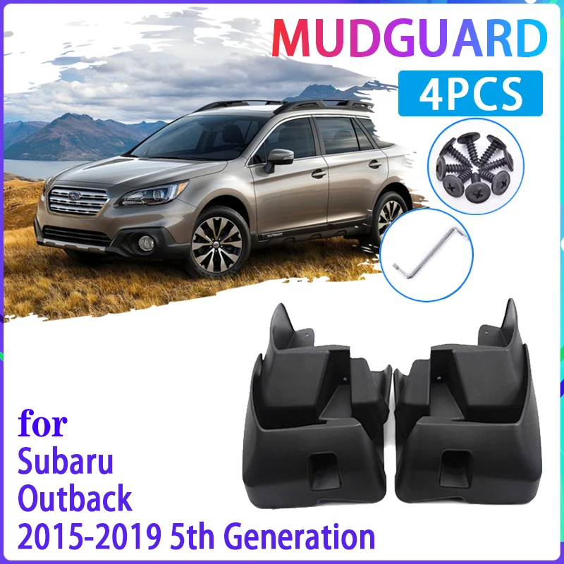 4 PCS Car Mud Flaps for Subaru Outback 2015 2016 2017 2018 2019 Mudguard Splash Guards Fender Mudflaps Auto Accessories