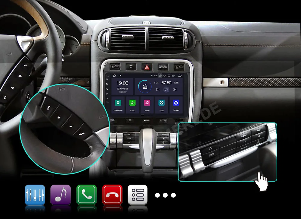 NaviFly Android 9,0 Восьмиядерный PX5 для автомобиля DVD радио плеер HYUNDAI I40 2012- Автомобильный gps навигация Мультимедиа Поддержка Wi-Fi