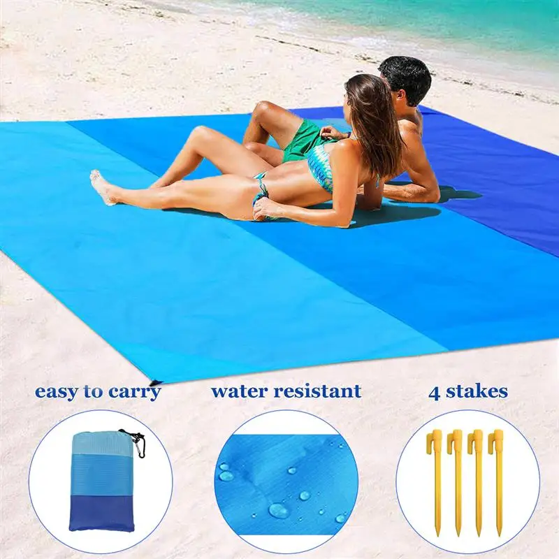 

Folding Camping Mat Waterproof Beach Blanket Outdoor Grounding Mat Mattress Picnic Pocket Carpet Rug Portable Sleeping Bed Pad