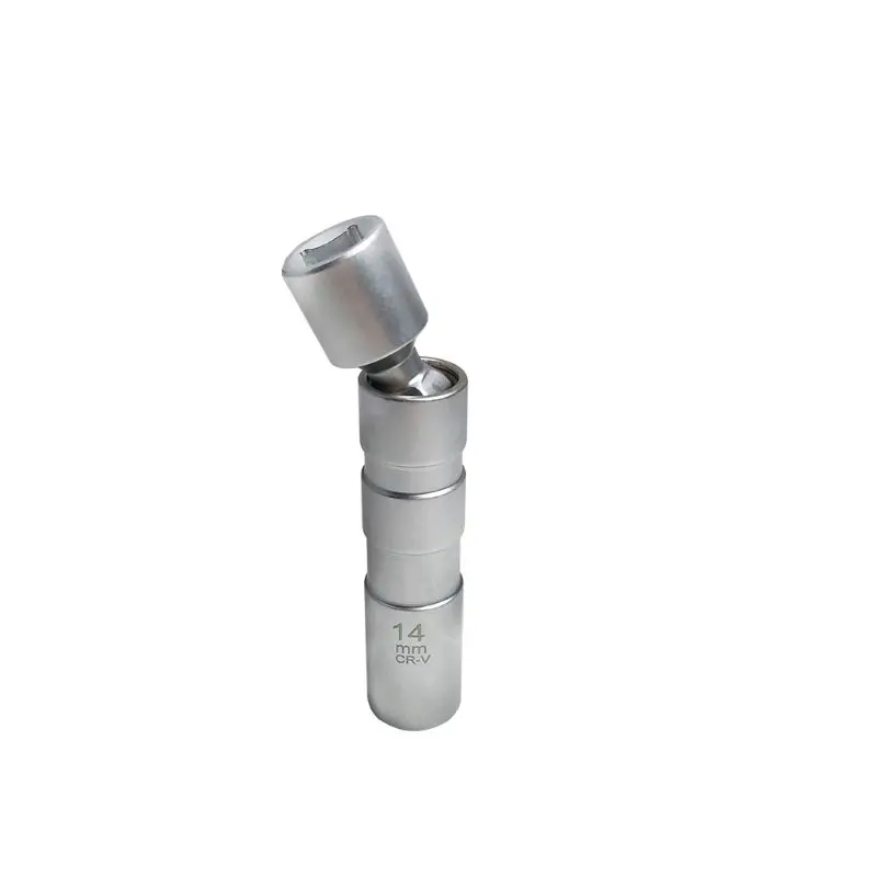 

Magnetic 12 Angle Spark Plug Sleeve Removal Tool Laser Tools 14mm 3/8 Drive Spark Plug Wobble Socket Double Cut Auto