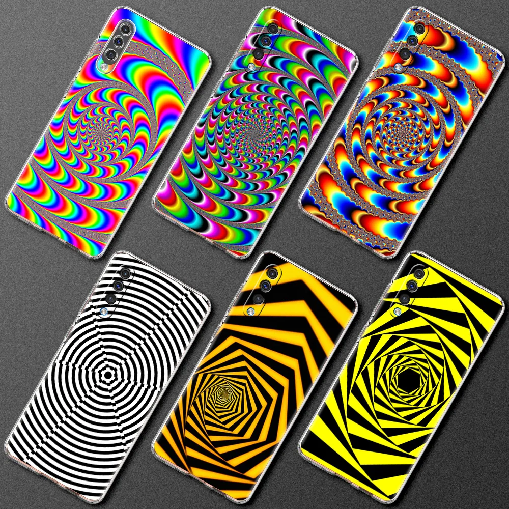 

Art Hypnotic Soft Transparent Phone Case for Samsung Galaxy A12 A32 A52 A50 A70 A10 A10S A20 A30 A40 4G Luxury Cover Coque Bag