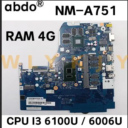 Материнская плата для ноутбука Lenovo 310 15ISK 510 15IKB Процессор i3 6100U/6006U GPU GT940M/NM A751 M 920