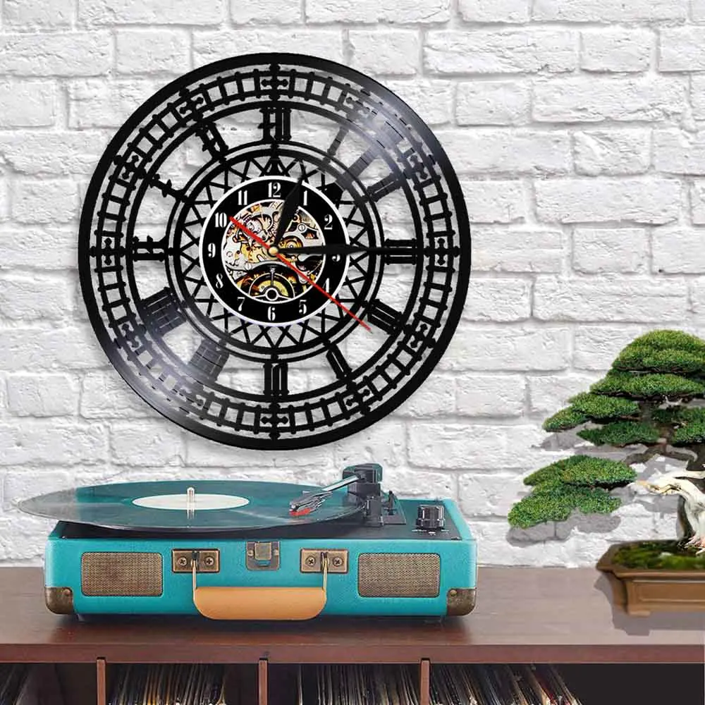 Виниловые 3d часы Big Ben лондонские настенные с изображением Вестминстера