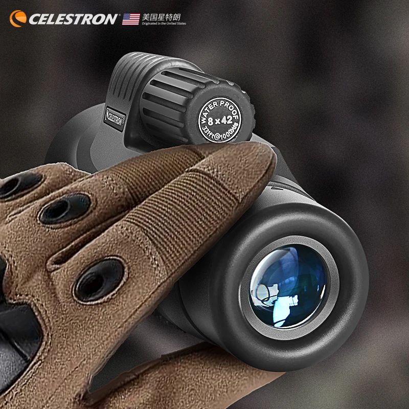 Celestron большой окуляр высокого разрешения с высоким увеличением 8X42 и 10X42 ручной