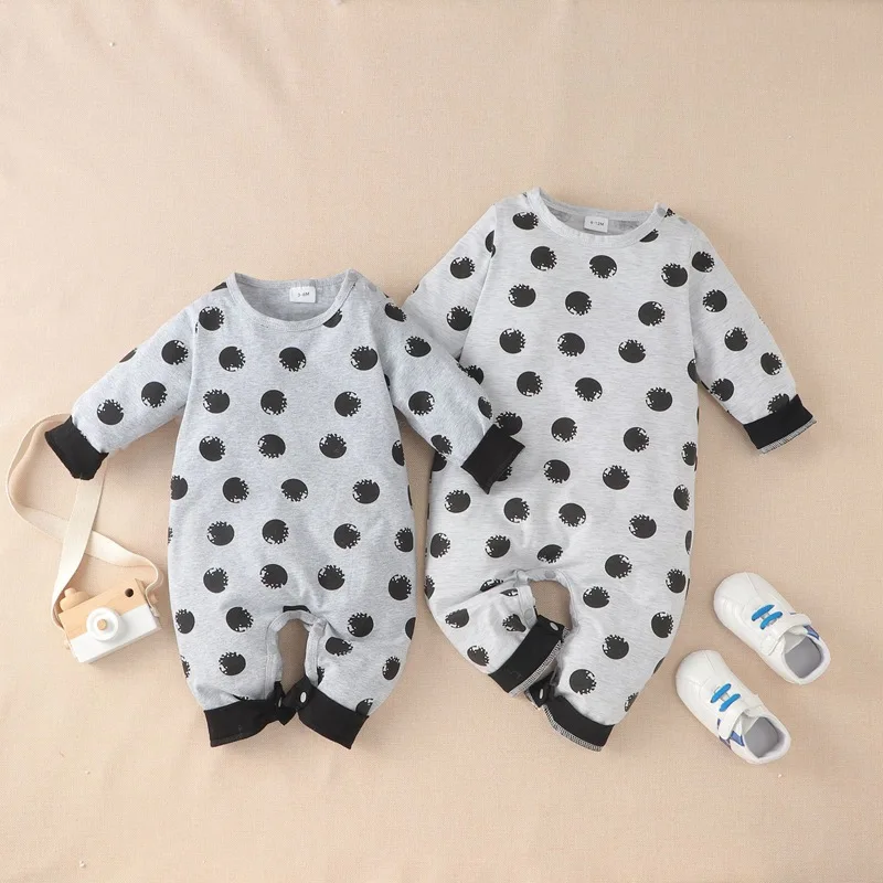 

Autumn Newborn Infant Baby Boys Girls Romper Playsuit Overalls Cotton Long Sleeve Baby Jumpsuit Newborn Clothes