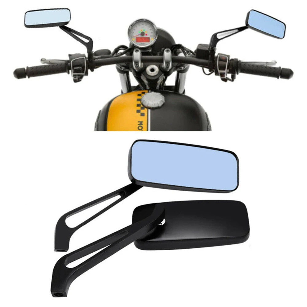 

Universal Motorcycle Black Rear Side Mirror Rearview Mirrors 8mm 10mm Motorbike Parts for Honda Kawasaki Yamaha BMW Ducati