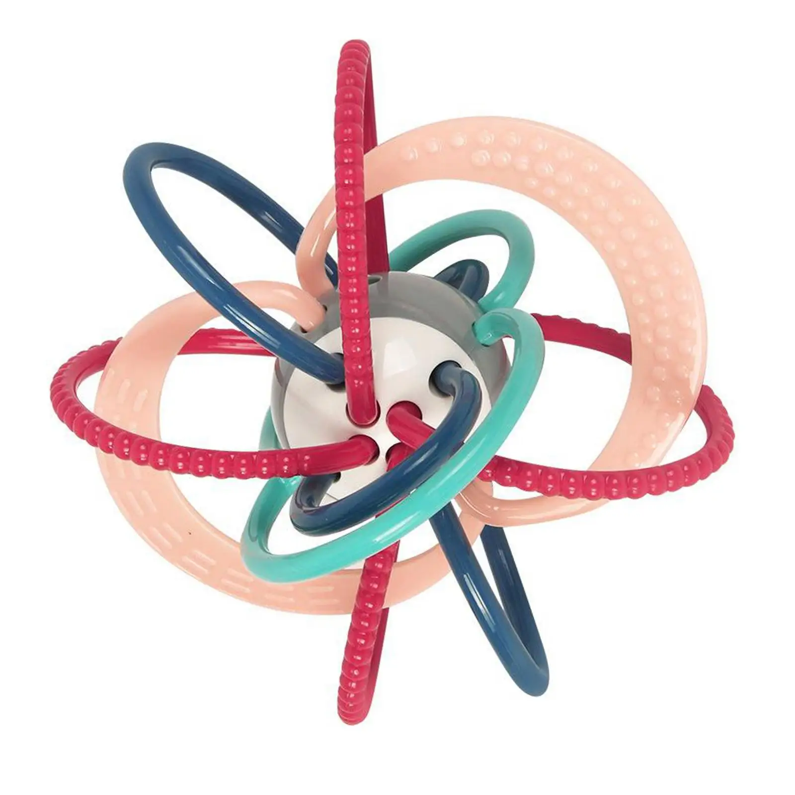 

Baby Teether Ball Toys 0 12 Months Soft 3 6 12 Month Safe Hand Ball Development Kids Crib Toy