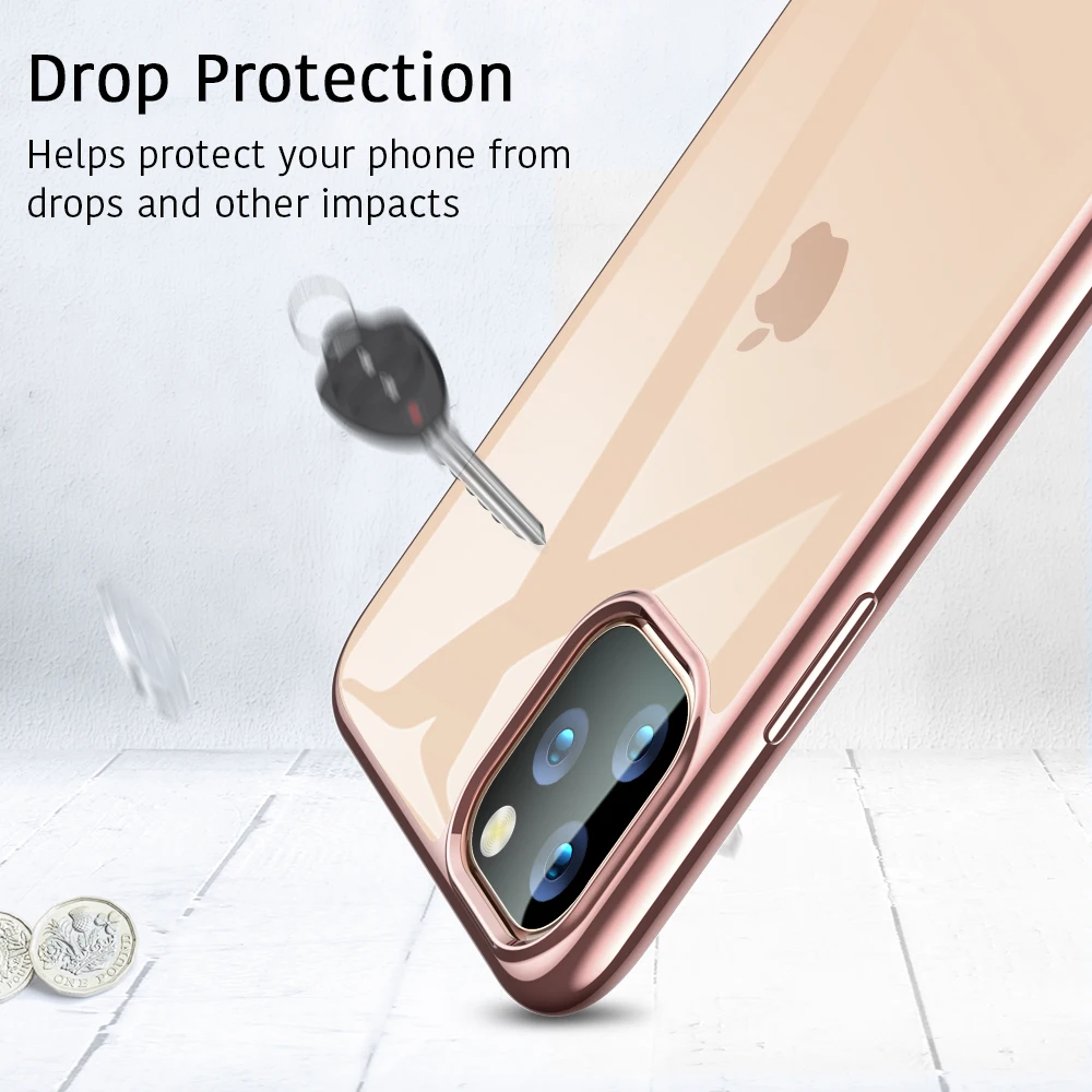 Чехол ESR для iPhone 11 Pro Max, мягкий чехол из ТПУ с рамкой для телефона iPhone 11 Pro, Роскошный ультра тонкий полный Чехол для iPhone 11