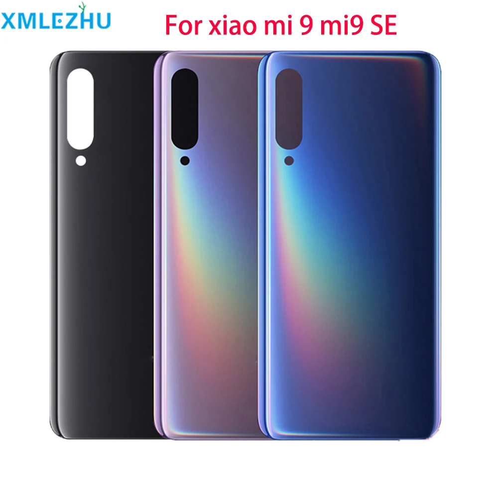10 шт. чехол на заднюю панель для Xiao mi 9 mi 9 SE батарея задняя крышка Дверь задняя крышка стеклянная панель запасные части