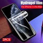 2 шт., гидрогелевая пленка для iPhone XR X XS 11 Pro Max, защитная пленка для iPhone 8 7 6 6s Plus 10, гидрогелевая пленка