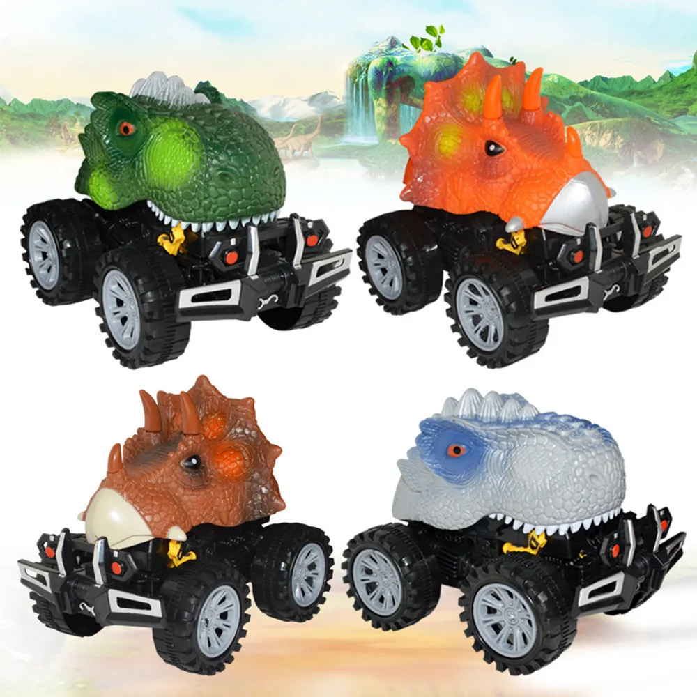 Горячие колеса модель автомобиля динозавра мини игрушечный автомобиль задняя