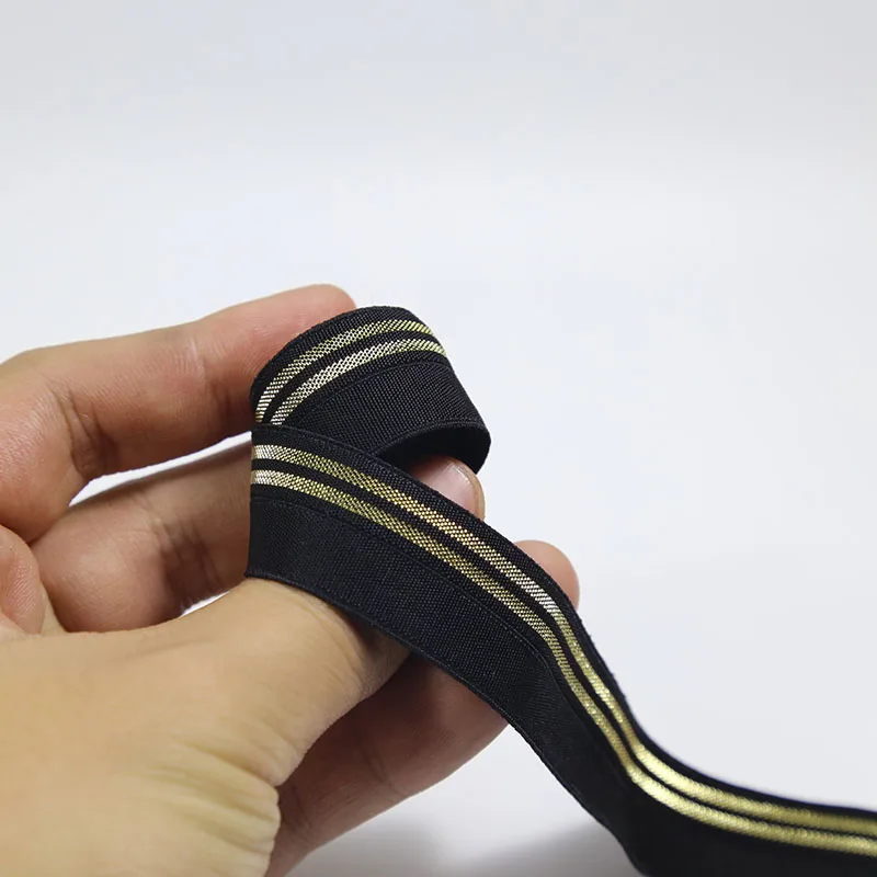 Золотые эластичные ленты для одежды 20 мм эластичная лента сделай сам Швейные