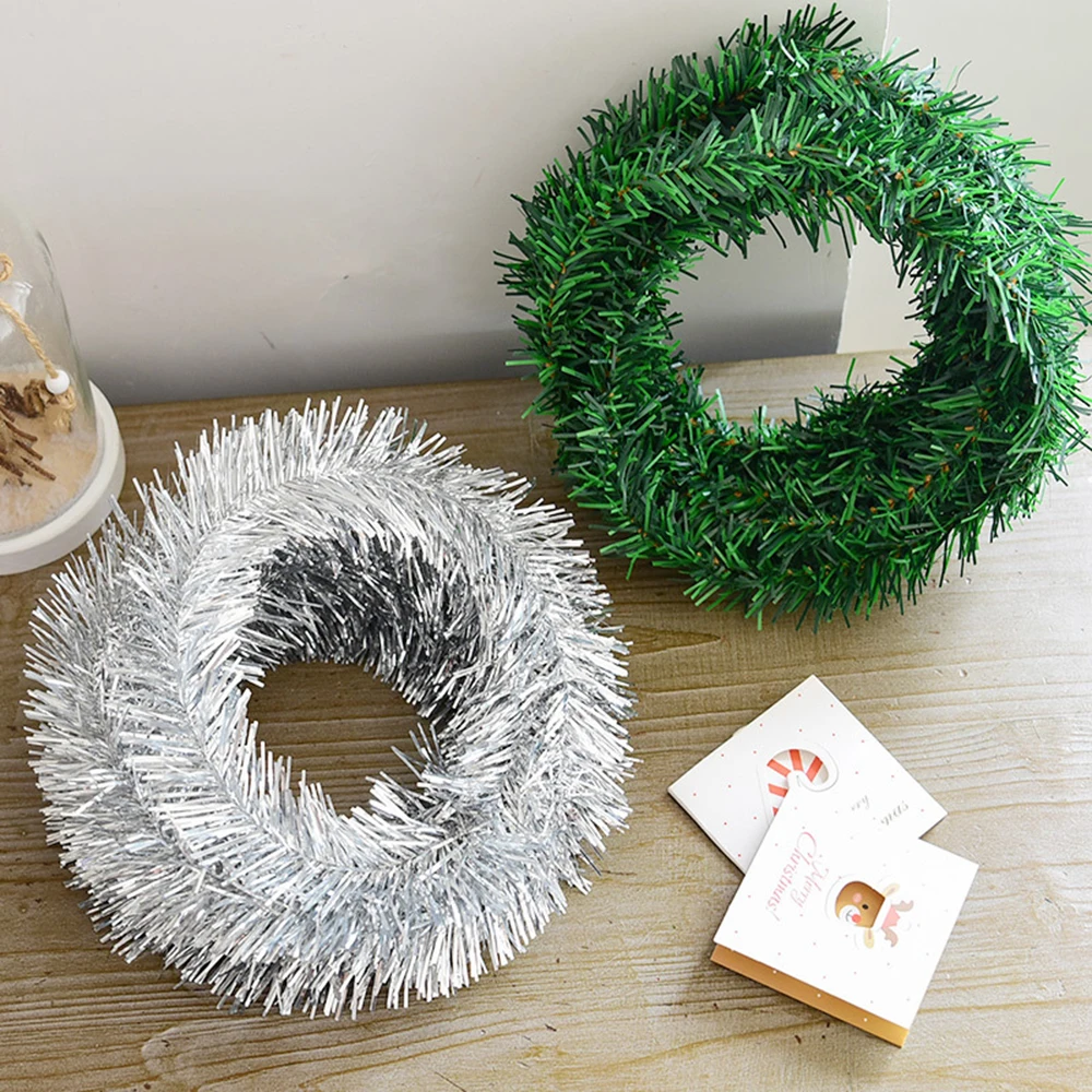 5 м Рождественская ротанговая зеленая/красная/фиолетовая/Розовая елка украшение