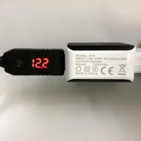 QC3.0 USB 5V-12V Регулируемый Напряжение 5.5x2.1mm Мощность кабель Wi-Fi маршрутизатор светодиодный