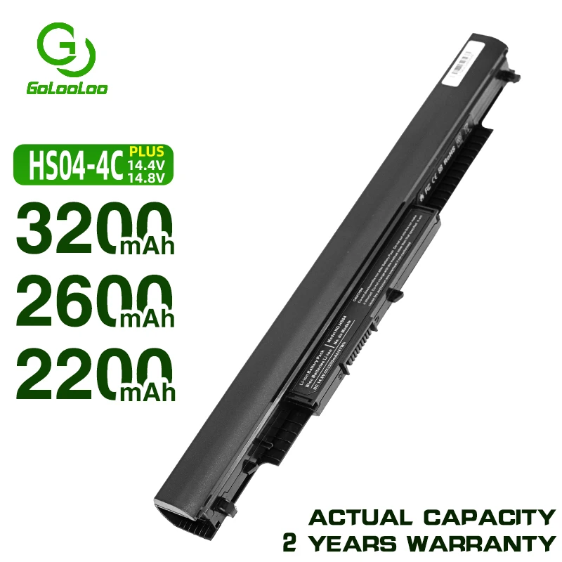 Аккумулятор Golooloo для ноутбуков HP Pavilion 14 4 В ячейки HS04 ac0xx 15 ac0XX 255 245 250 G4 240 HS03 hstnn