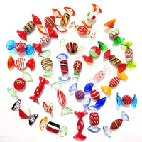 custom vintage murano red glass sweets candy ornament home desktop christmas decoration accessories holiday party gifts for kids