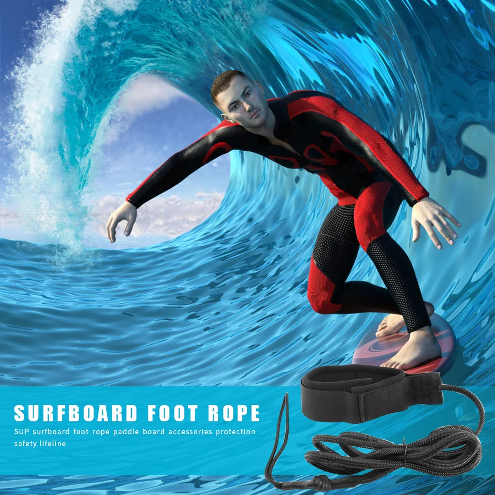 

PVC Surfboard Leash Foot Rope Stand Up Paddle Board Protection Leg Ankle Strap Outdoor Surfing Sports Fitness Supplies