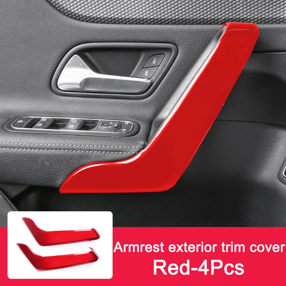 Красный! Автомобильная дверь внутренний подлокотник + ручка крышка чаши отделка