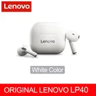 Оригинальные Lenovo LP40,TWS, беспроводные наушники Bluetooth с сенсорным управлением, спортивные стерео наушники для игр, Android Phone