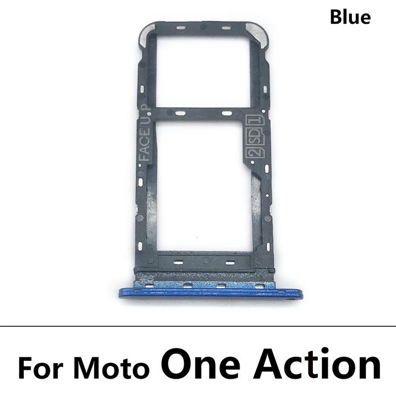 

5PCS Tray Sim Card For Moto E6 Play E6S One Action One Fusion Sim Card Slot SD Card Tray Holder Adapter