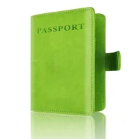 toursuit rfid blocking leather travel wallet passport holder document organizer cover with card case slots
