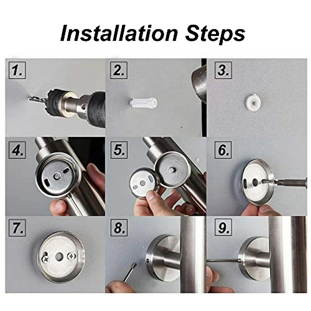 

Modern Bathroom Hardware Set Multifunction Hotel Towel Bar Wall Mounted Brushed Easy Install Stainless Steel Rustproof Durable