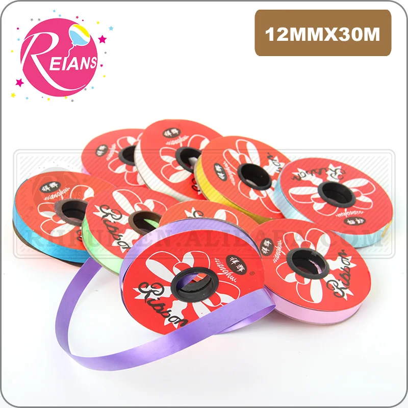 30 м * 12 мм фольгированный воздушный шар разноцветная Золотая Серебряная плойка