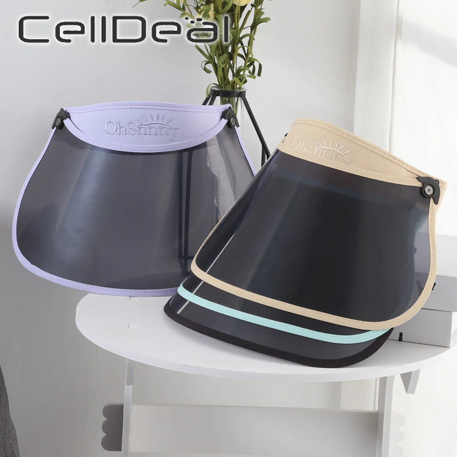 2 в 1 летняя Солнцезащитная шляпа с широкими полями и защитой от УФ-лучей |