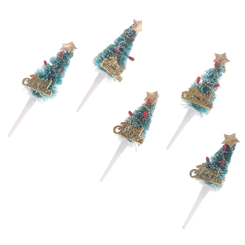 5 шт./компл. Веселая Топпер на Рождественский торт мини-украшения для