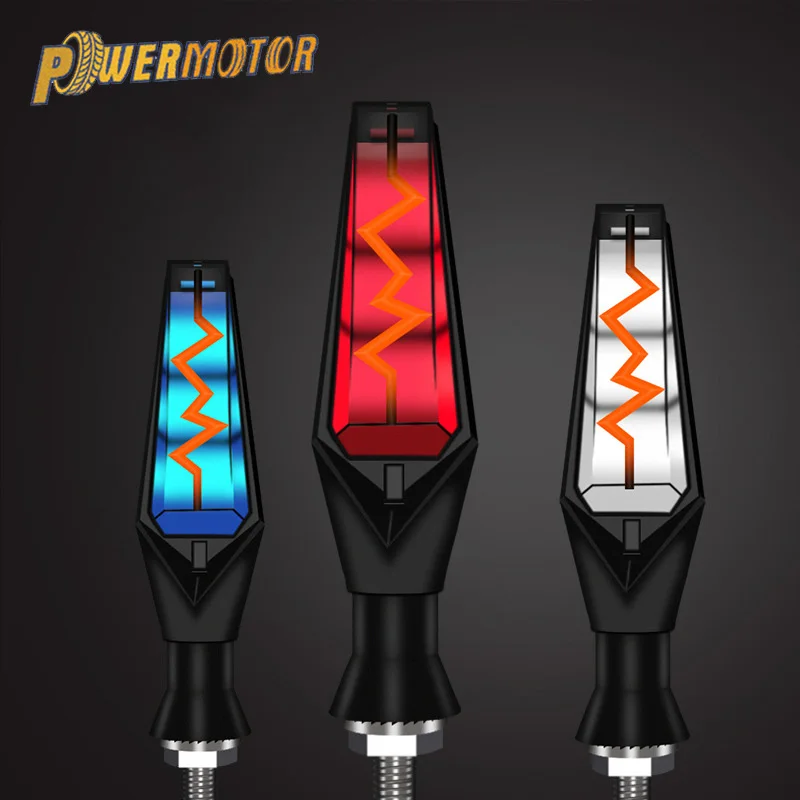 Поворотные огни для мотоцикла поворотные светодиодные фонари волнового типа с