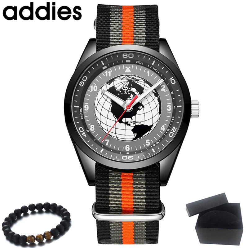 2020 Роскошные мужские часы ADDIES Топ бренд спортивные кварцевые для отдыха ультра