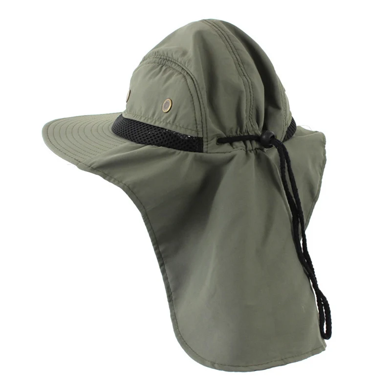 

Fishing Hat Sun Protective Breathable Wide Brim Adjustable Cap for Outdoor SAL99