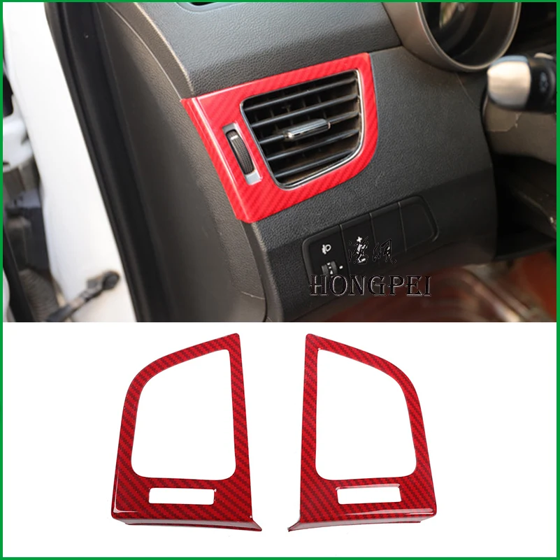 

For Hyundai elantra Sedan 2011-2015 Interior Both Side Dashboard Air Outlet Vent Cover Sticker Trim Accessories car-styling