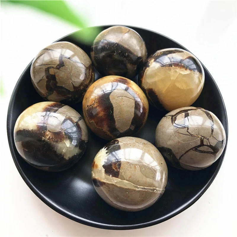 1 шт. натуральный Septarium Septarian пальмовый массаж камни Минеральные с лечебным действием, Образцы натуральных камней и минералов