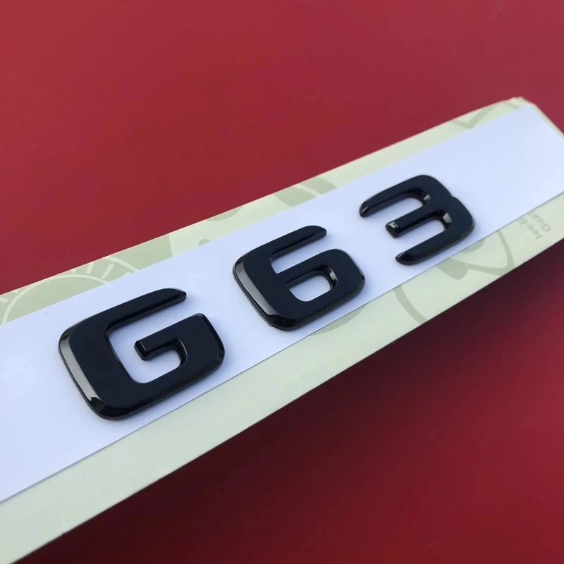 2017 глянцевая черная эмблема с буквами для Mercedes Benz AMG G63 G65 G500 V8 V12 BITURBO автостайлинг