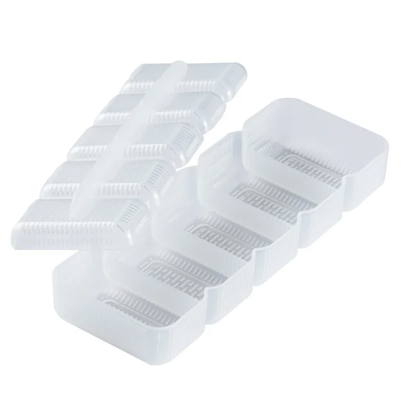 

5 Conjoined Rice Ball Mold Maker Portable Sushi Mold Japanese Non Stick Press Bento Tool Kitchen Accessories Gadget