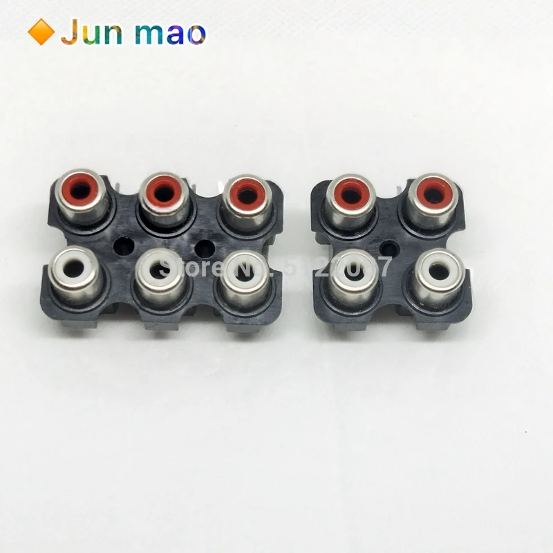 5 шт. 2/4/6 hole RCA мама стерео аудио разъем AV вход Разъем Lotus разрядное устройство