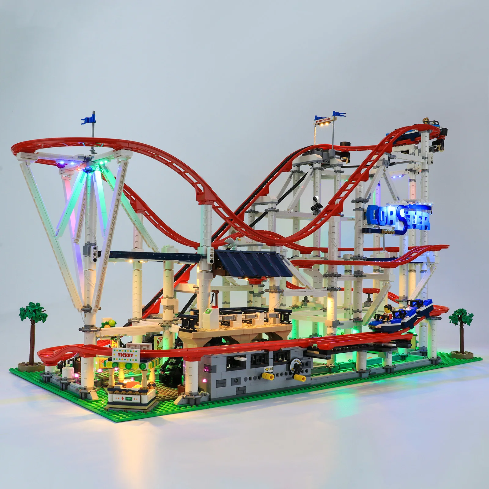 

10261 with Motor Led Creator Expert Roller Coaster Technic Set Buidling Blocks Bricks Compatible BirthdayGifts Toys